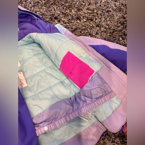 Obermeyer Toddler Girls Ski Jacket 3T/4T Purple I-Grow Snow Coat - Picture 5 of 10